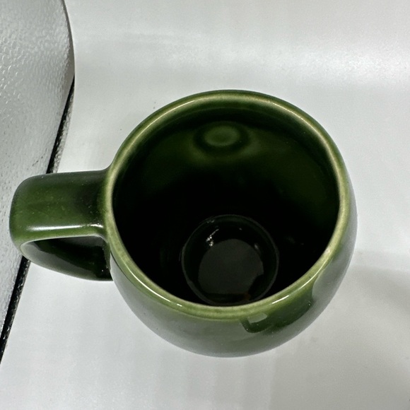 D.O.M. Vivid Cafe Green Ceramic coffee Mug "Benedictine" France 1970* USA - Picture 12 of 12